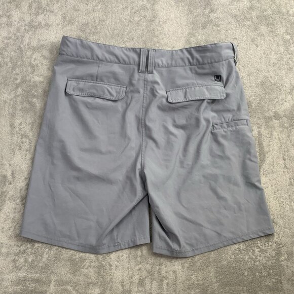 HUK Pursuit Shorts Mens XL Gray Stretch Performance Fishing Outdoor Gorpcore 8” - Picture 8 of 9